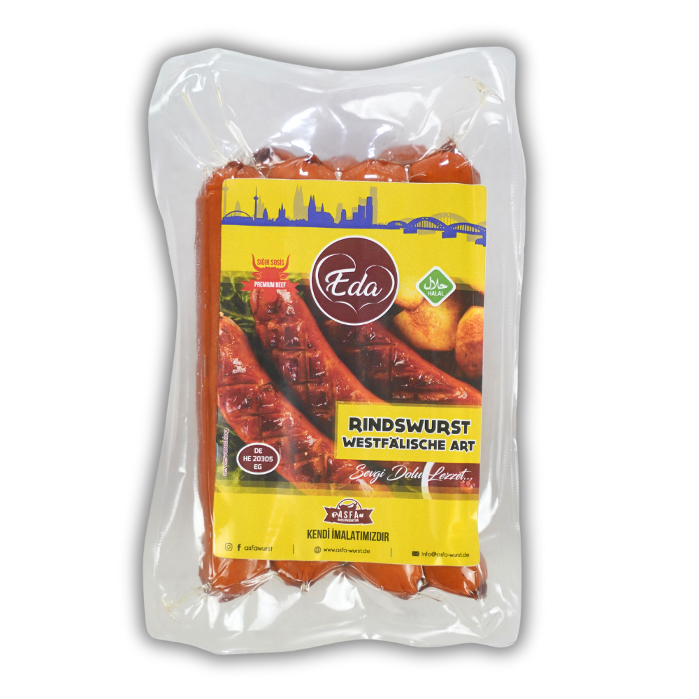 Rindswurst Westfälischer Art - Halal-Grillwurst